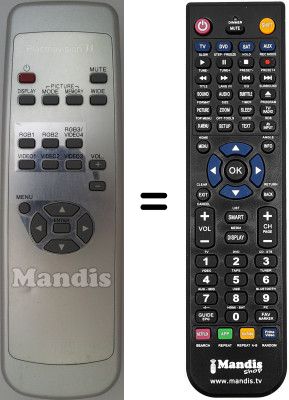 Replacement remote control Fujitsu P50XHA10