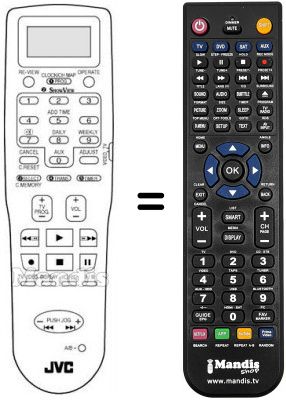 Replacement remote control JVC PQ21831D