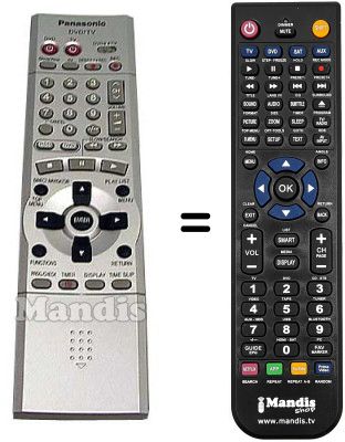 Replacement remote control Panasonic EUR7615KDO-TV-TV
