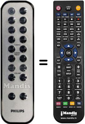 Replacement remote control Philips 996510005594