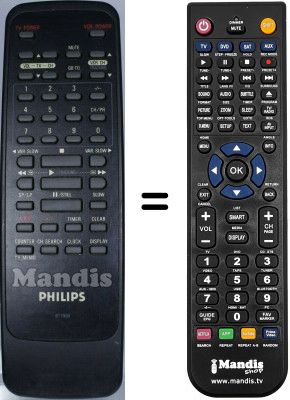 Replacement remote control Philips RT7905