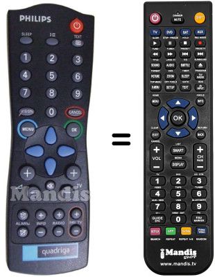 Replacement remote control Philips 25HT5403 / 78R
