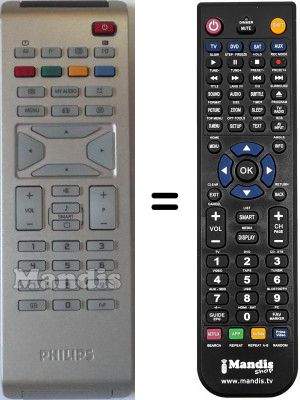 Replacement remote control Philips 20PF4121 / 01