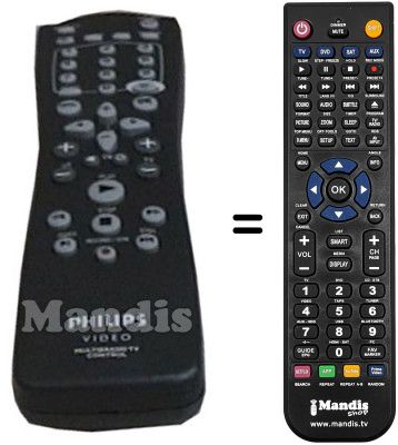 Replacement remote control Philips VR400-58
