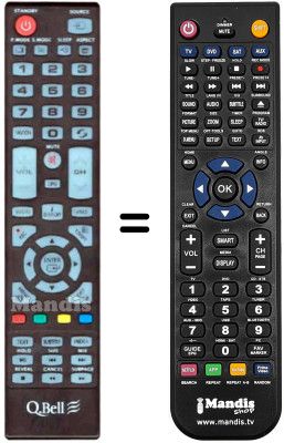 Replacement remote control Q.BELL LE32T1239E