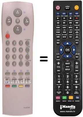 Replacement remote control Daewoo DWL28W8-100D Replacement remote control Daewoo DWL28W8-100D