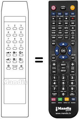 Replacement remote control RC144