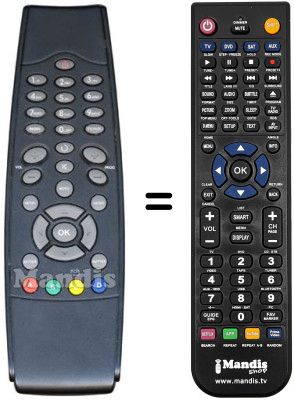 Replacement remote control RC39800R00-08