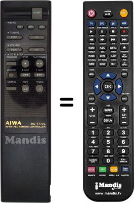 Replacement remote control RC-T770L