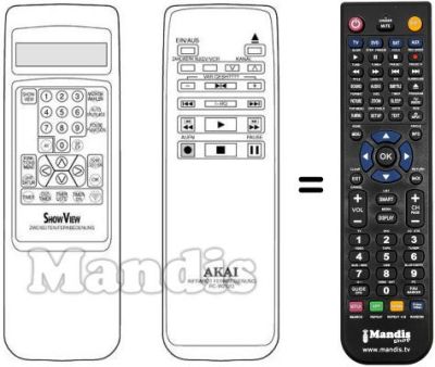 Replacement remote control RC-W212G