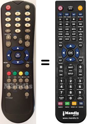Replacement remote control Hyundai HLT-2670 Replacement remote control Hyundai HLT-2670