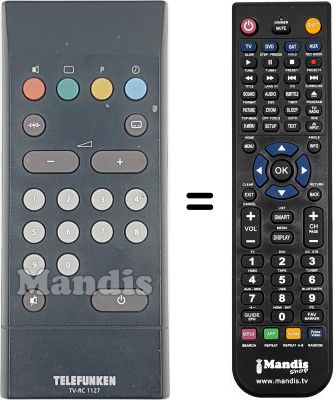 Replacement remote control Telefunken PCA114MCX