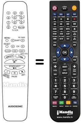 Replacement remote control RC302S