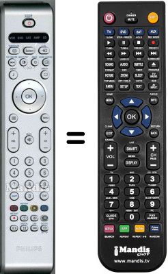 Replacement remote control Philips 32PF9964 / 12S