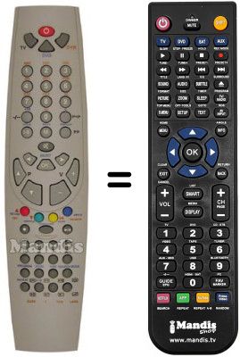 Replacement remote control Hitachi RC5010