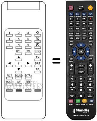 Replacement remote control RC513