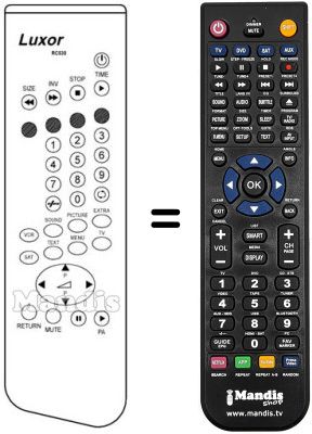 Replacement remote control RC530