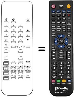 Replacement remote control RC5404
