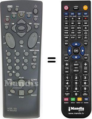 Replacement remote control RC8X02NX