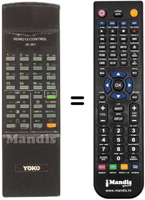 Replacement remote control RC901