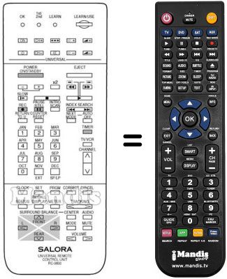 Replacement remote control RC9800