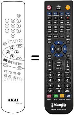 Replacement remote control Akai TV28R1T MULTI