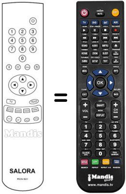 Replacement remote control RCN621