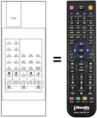 Replacement remote control RCS9085 Replacement remote control RCS9085