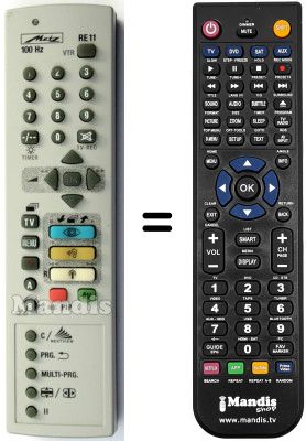 Replacement remote control Metz 84TD88100HT