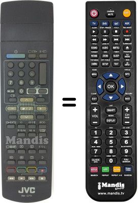 Replacement remote control JVC RM-C7711E