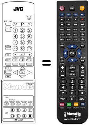 Replacement remote control RM-C782