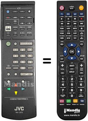 Replacement remote control JVC AV25S1E