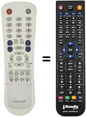 Replacement remote control CDV EPT2001