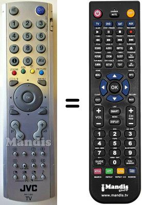 Replacement remote control JVC LT17E31SUG