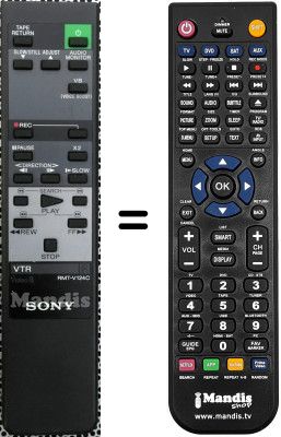 Replacement remote control Sony EV-C500E