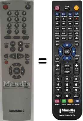 Replacement remote control Samsung SV461X Replacement remote control Samsung SV461X