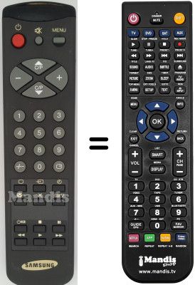 Replacement remote control Samsung CX6835TZ Replacement remote control Samsung CX6835TZ