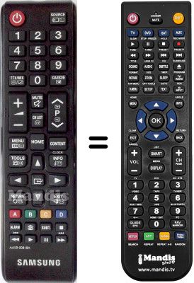 Replacement remote control Samsung UE32D4000NW