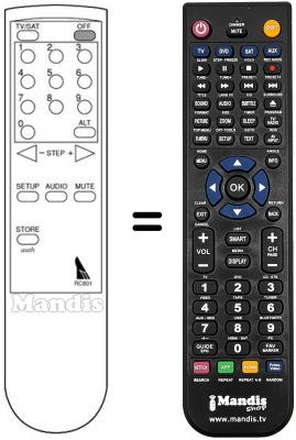 Replacement remote control REMCON551