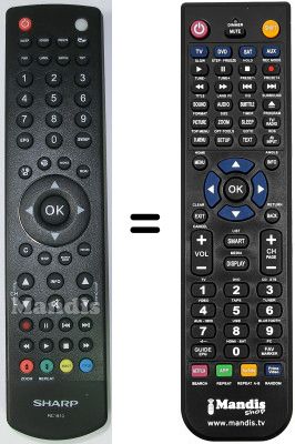 Replacement remote control Sharp RC1910