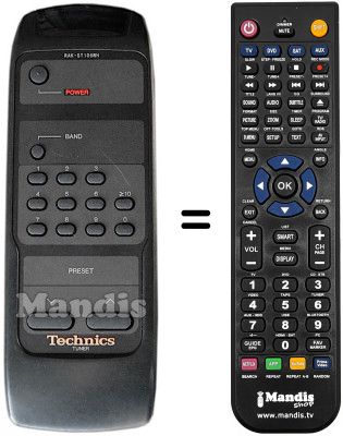 Replacement remote control Technics 8053