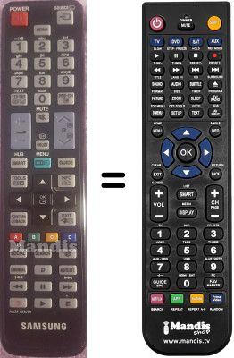 Replacement remote control AA59-00509A Replacement remote control AA59-00509A