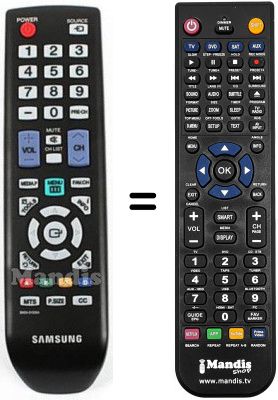 Replacement remote control BN59-01006A