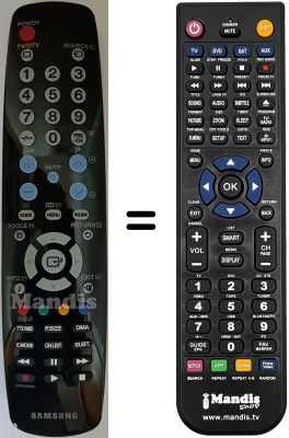 Replacement remote control Samsung LE40A558P3F/XKS Replacement remote control Samsung LE40A558P3F/XKS
