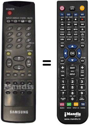 Replacement remote control Samsung AA59-10075J Replacement remote control Samsung AA59-10075J