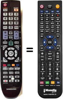 Replacement remote control Samsung LE40A616A3FXUA Replacement remote control Samsung LE40A616A3FXUA