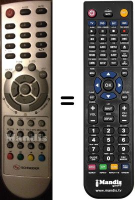 Replacement remote control SCHNEIDER STFT1997 Replacement remote control SCHNEIDER STFT1997
