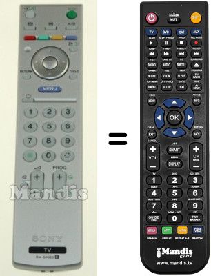 Replacement remote control Sony RM-GA005