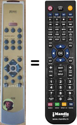 Replacement remote control 212837 DOLBY DIGITAL