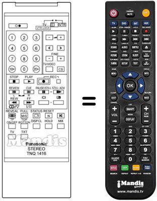 Replacement remote control Panasonic TNQ1416